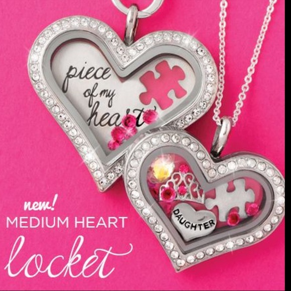ORIGAMI OWL 🤍 Large Heart Shaped Locket - Picture 4 of 11